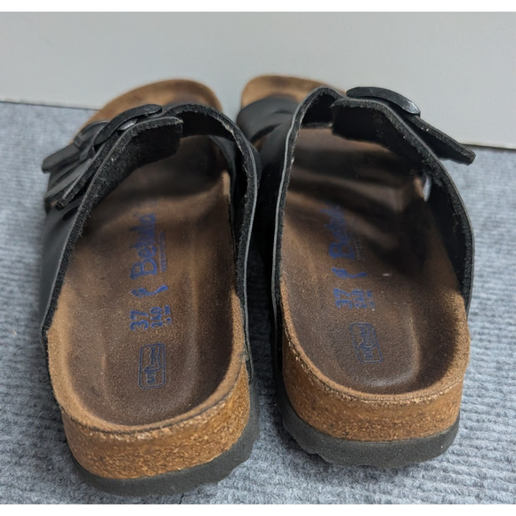 Betula Sandals Womens 6 Black Leather Buckle 3 Strap Comfort Boho Birkenstock - Picture 7 of 7